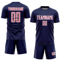 Sports Pink-White Geometric Soccer Sublimation Jersey Custom Medium Uniform Navy Shape