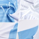 Powder Sports Custom Shape Uniform Soccer Sublimation Geometric Jersey Blue Navy-White Powder Sports Custom Shape Uniform Soccer Sublimation Geometric Jersey Blue Navy-White