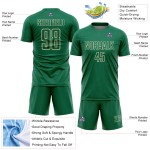 Kelly Sports Shape Jersey Sublimation Custom Uniform Geometric Cream Green Soccer Kelly Sports Shape Jersey Sublimation Custom Uniform Geometric Cream Green Soccer