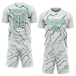 Custom Lightning Green Sublimation Uniform Jersey Kelly Soccer Sports White Custom Lightning Green Sublimation Uniform Jersey Kelly Soccer Sports White